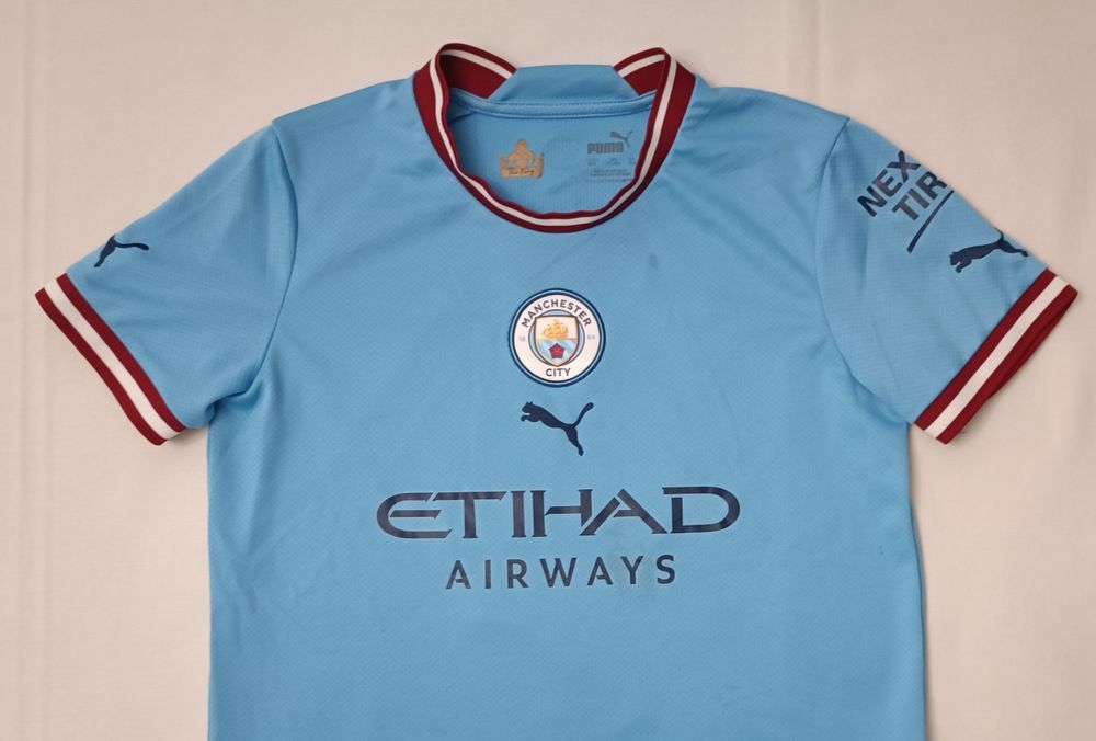Puma Manchester City #9 Haaland Home Jersey тениска ръст 137-147см