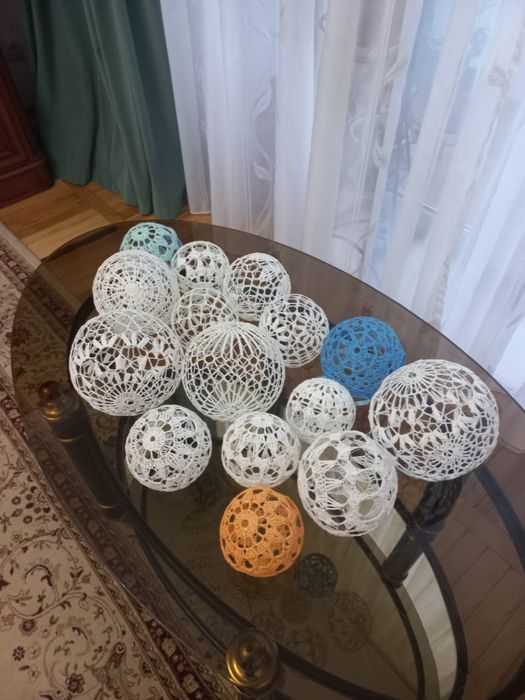 Новогодние шары вязанные