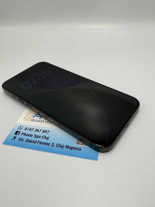 Phone 15 Pro Max 256Gb / 100% - Din magazin,cu garantie! RATE TBI !