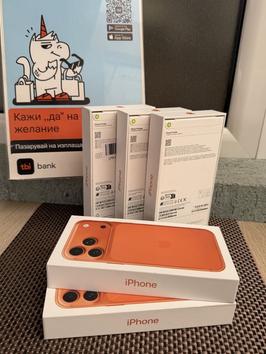 НАЛИЧНИ!*ЛИЗИНГ iPhone 17 Pro Max 48€/м ORANGE 256* *17 про макс