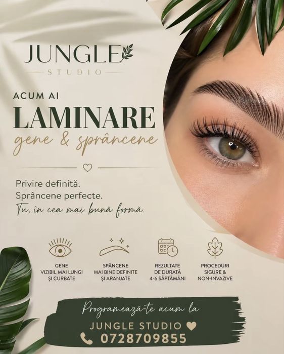 Laminare gene si sprancene, extensii gene