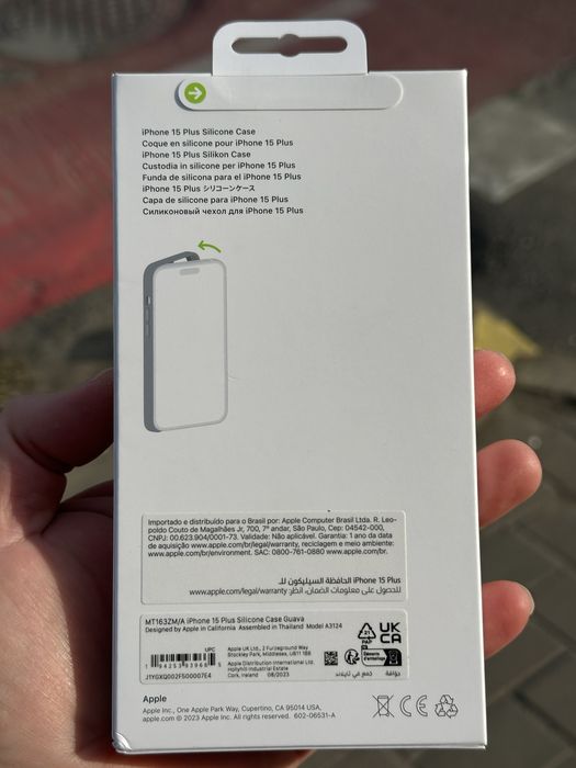 Husa carcasa iPhone 15 Plus Silicone Case Guava ORIGINALA