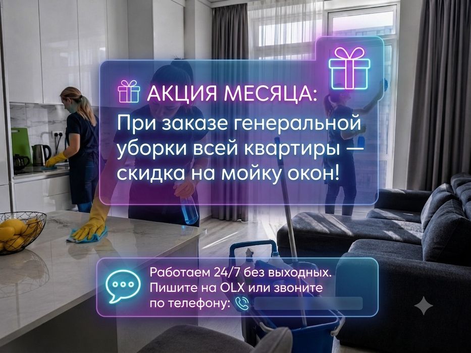Клининг Уборка Астана