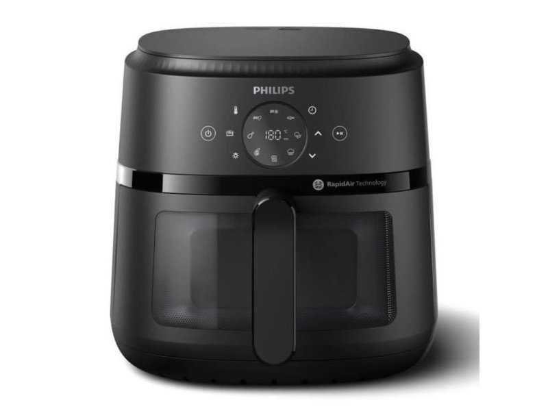 Еър Фрайър Philips 2000 Series NA230/00 – 6.2L, 1700W, Черен
