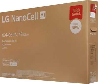 Телевизор NEW 2025 LG 55NANO80A6B 4K SMART по Низкой цене+Доставка!!