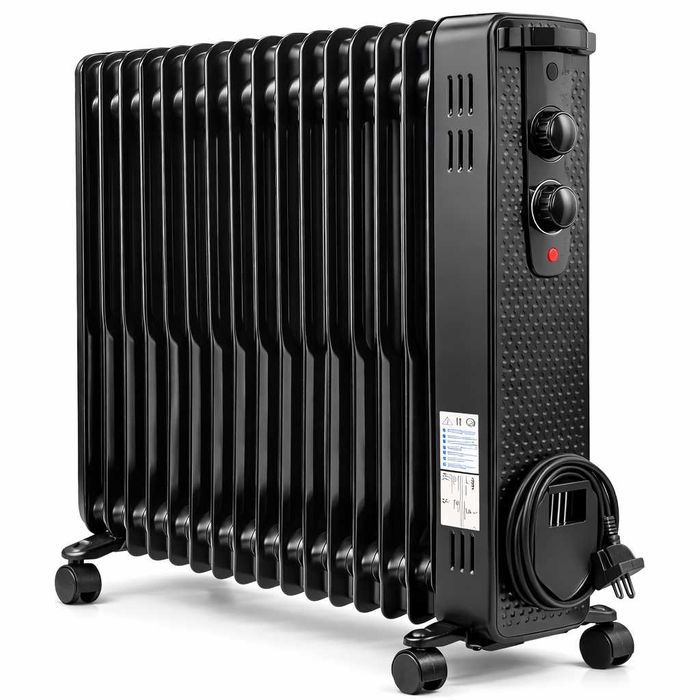 Calorifer electric cu ulei 13 elementi 3000W puternic negru