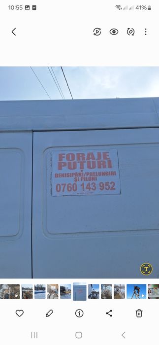 Foraje puțuri apa prelungirii denisipări și piloni