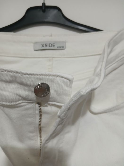 Blugi adolescenti albi marca XSide masura 36 noi fara eticheta