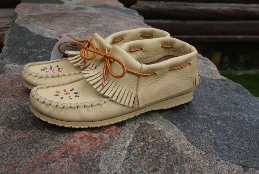 Дамски обувки Ръчно изработени мокасини естествена кожа размер 38