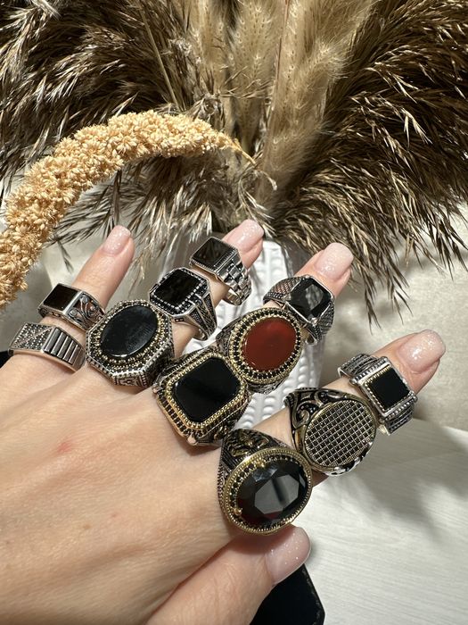 Мужские перстни кольца СЕРЕБРО 925