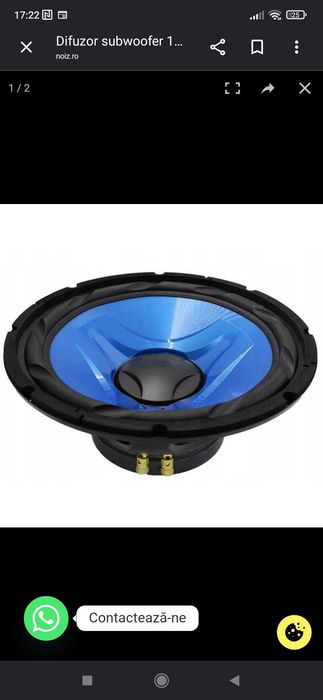 Vând difuzor bas 15"Alien