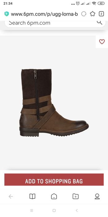 Ugg 34-35 теплые сапоги