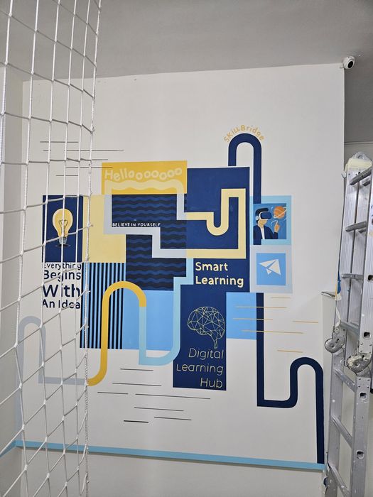 Роспись стен. Художник.