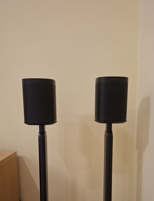 Set  SONOS ONE 2gen + 2 Stative Maclean  Impecabile Boxele & Stativele