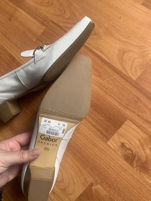 Pantofi albi noi piele naturala - Gabor 40