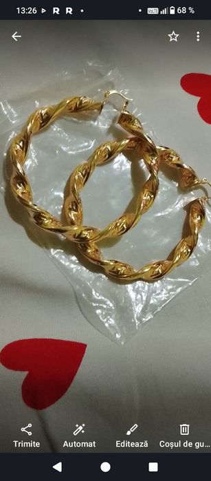Vând bijuterii placate cu aur bratari, cercei,