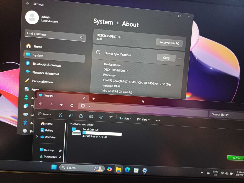 13.3" FHD IPS ThinkBook 13s Core i7-10510U/16GB RAM/512GB SSD Nvme