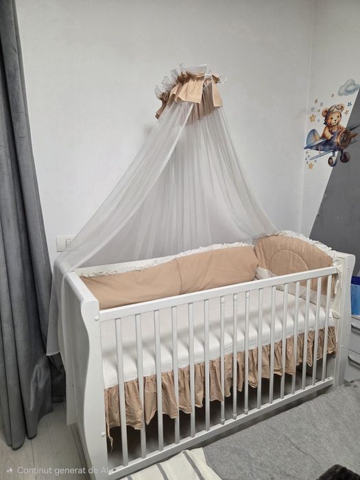 Patut bebe 60x120, saltea cocos