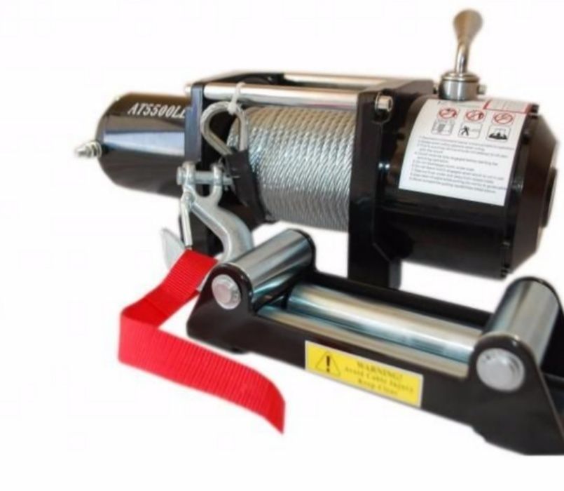 ЛЕБЕДКА  12V 6.5  тона за  28м стоманено въже заДжипове и Пътна помощ