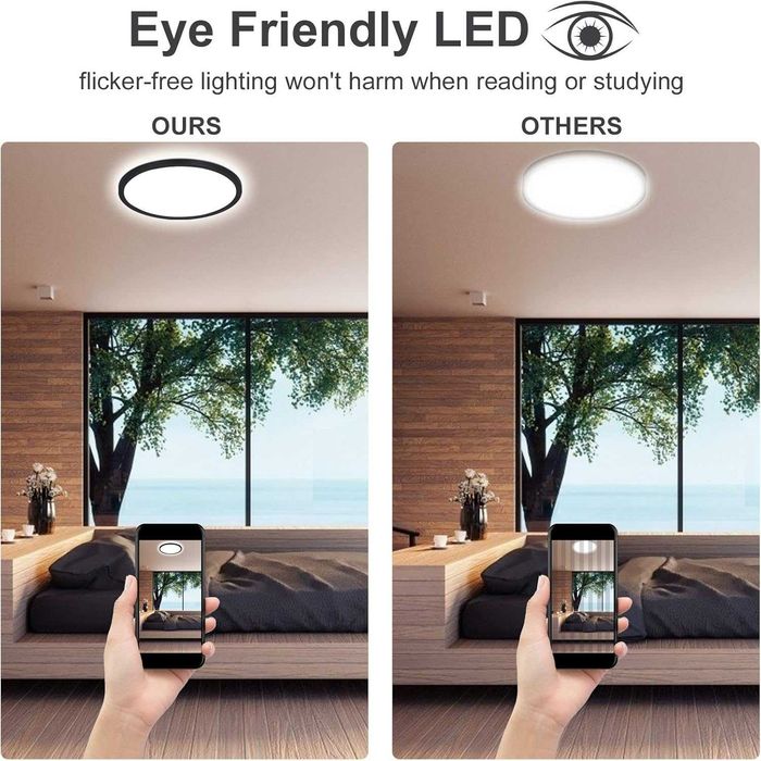 LED плафон за таван 18W Artbrite IP44 Ø29.5см лампа
