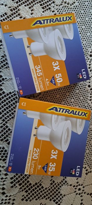 Нови лед светодиодни лунички/Полилей в бяло-кафявата гама/абажур/лампа