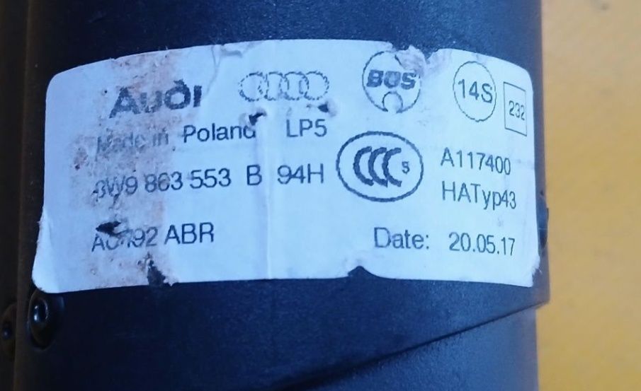 Rulou portbagaj retractabil Audi A4 B9