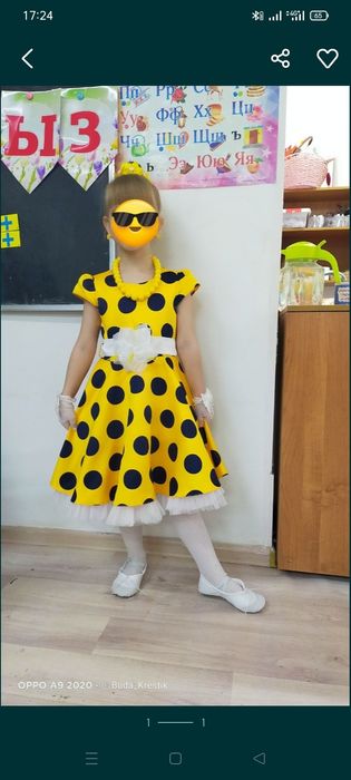 Продам нарядное платье за 20к, размер 116-122