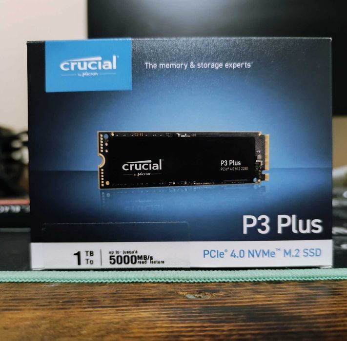 Crucial P3 Plus 1000GB / 1TB NVMe M.2 2280 PCIe Gen 4.0x4 / SSD Диск