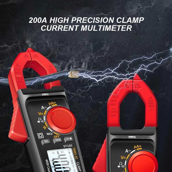 Cleste ampermetric True RMS clampmetru 200A Aneng ST185 multimetru