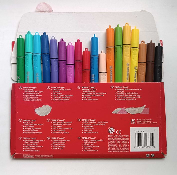 Фломастеры детские Miniso и Stabilo
