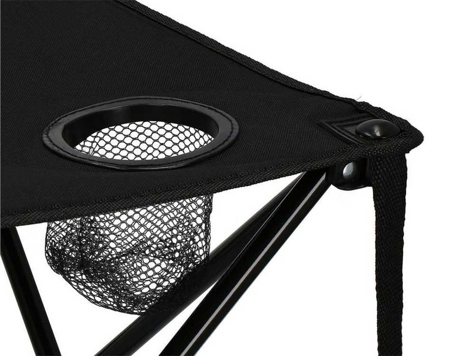 Сгъваема лека масичка за къмпинг, риболов и балкон с държачи за чаши