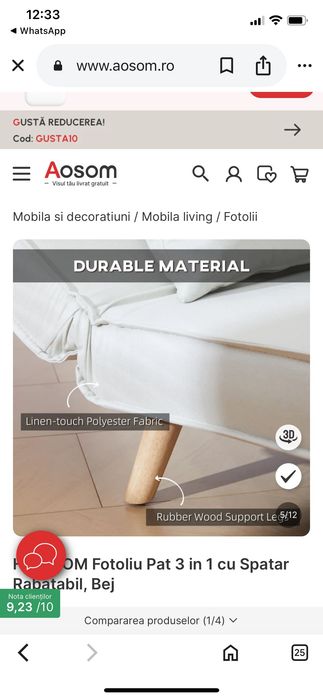 canapea extensibila
