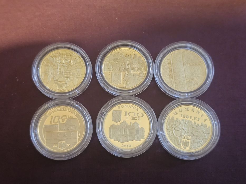 Monede comemorative BNR aur 6.45 grame