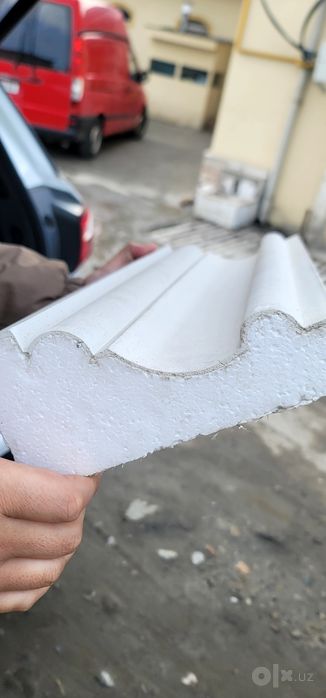 Penoplastdan tayyorlangan nalichnik tyagalar karniz bagetlar.