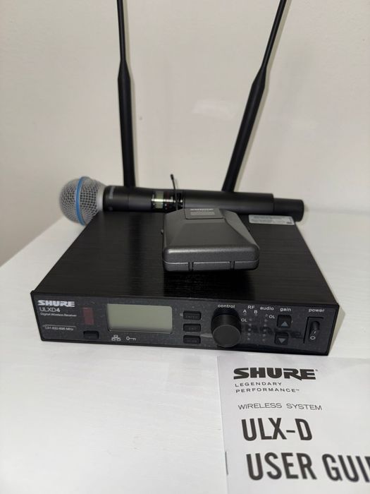 Shure ULX-D24 / Beta58, sistem wireless (set complet bodypack)