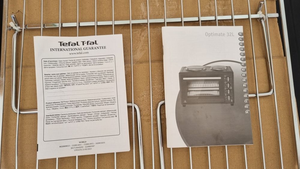 NOU Cuptor electric Tefal Optimo OF463830, 32 L, 2 plite,5 moduri de g