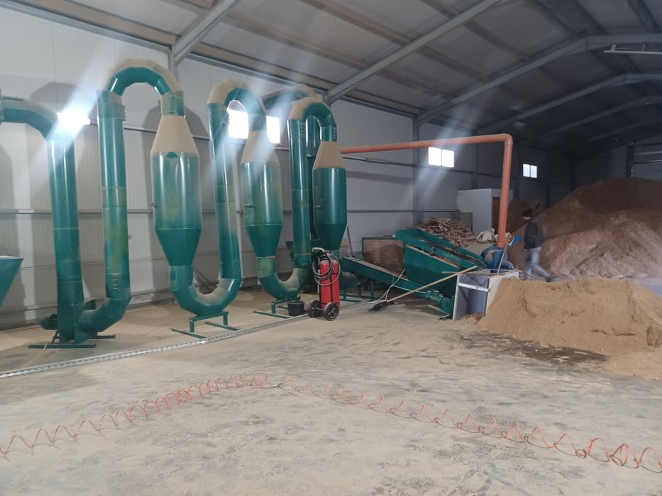 Uscător aerodinamic pentru rumegus