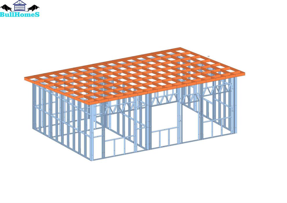 Къща,Бунгало,Преместваема къща,Сглобяеми къщи,Модулни,Жилищни-50.5м²
