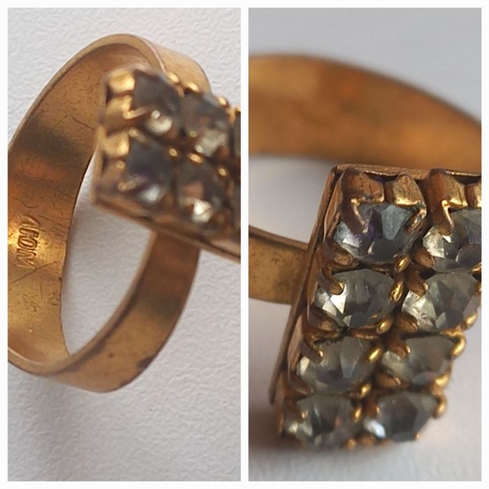 Позолото кольцо ссср люм