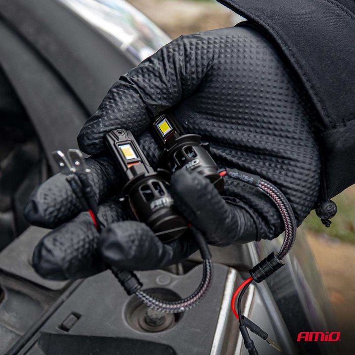 LED крушки H3 12/24V AMIO F25 PRO BLACK Edition Лед крушка FULL CANBUS