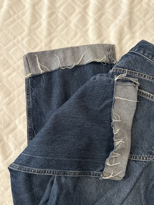 Zara тъмно сини дънки 42/Xl размер