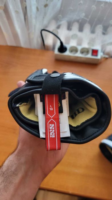 Manusi Moto IXS RS-300 2.0, Marimea L, Alb-Negru
