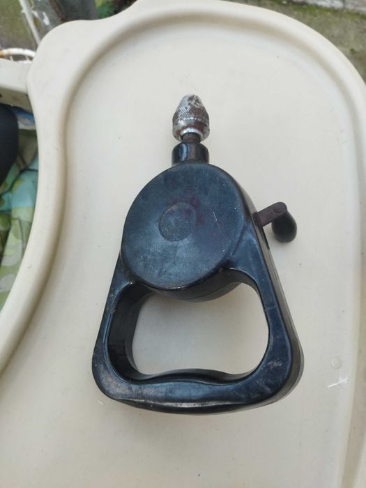 Ръчна дрелка, механична бормашина, ретро маткап