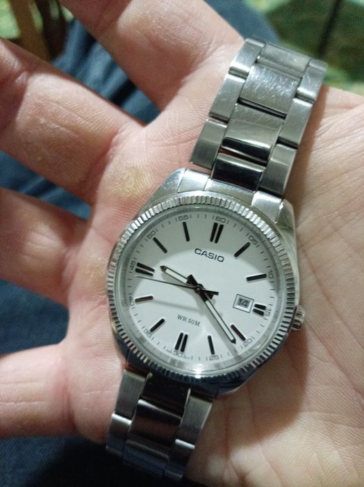 Casio оригинал | кварцевые | WR 50M | сталь