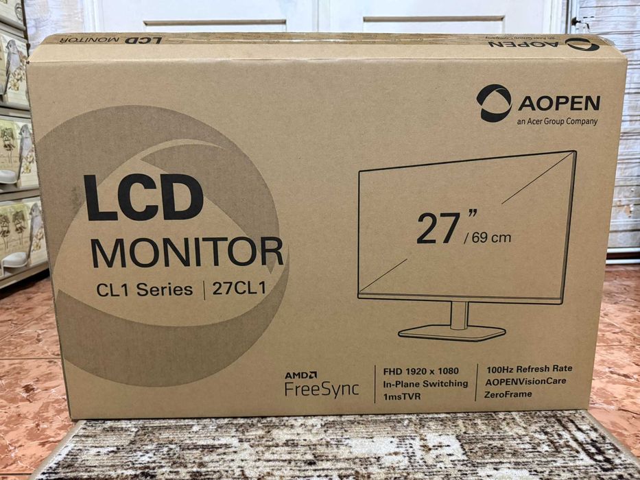 Гейминг монитор Acer - AOPEN 27CL1Ebmix, 27'', FHD, 100Hz, 1ms