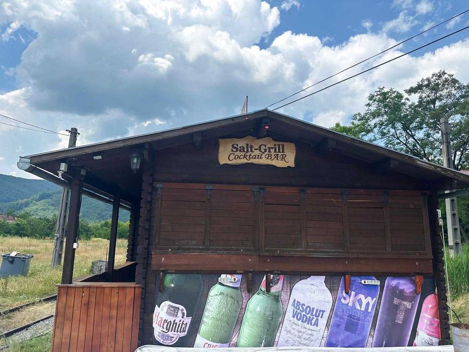 Eladó faház (akár büfé/fast food) – Parajd | Căsuță din lemn de vânzare – Praid