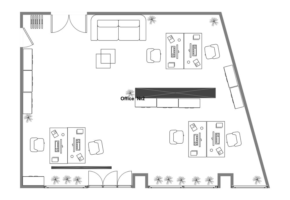 Офис 4.2 под наем в Младост-2 64м2