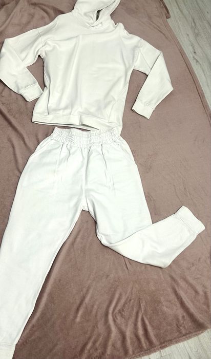 Trening barbati, alb, bumbac, masura S