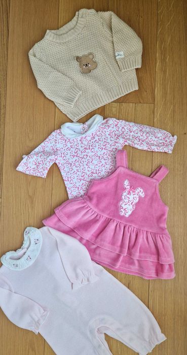 Лот дрешки за момиченце 56 см, 0-3 месеца
