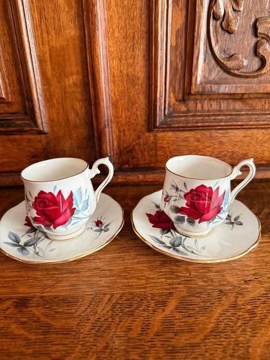 Чашка за кафе с подложна чинийка Royal Albert- Sweet Romance